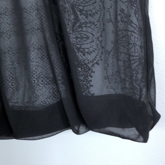 CAbi Black Mesh Overlay Top with Jewels #155 - Picture 4 of 9